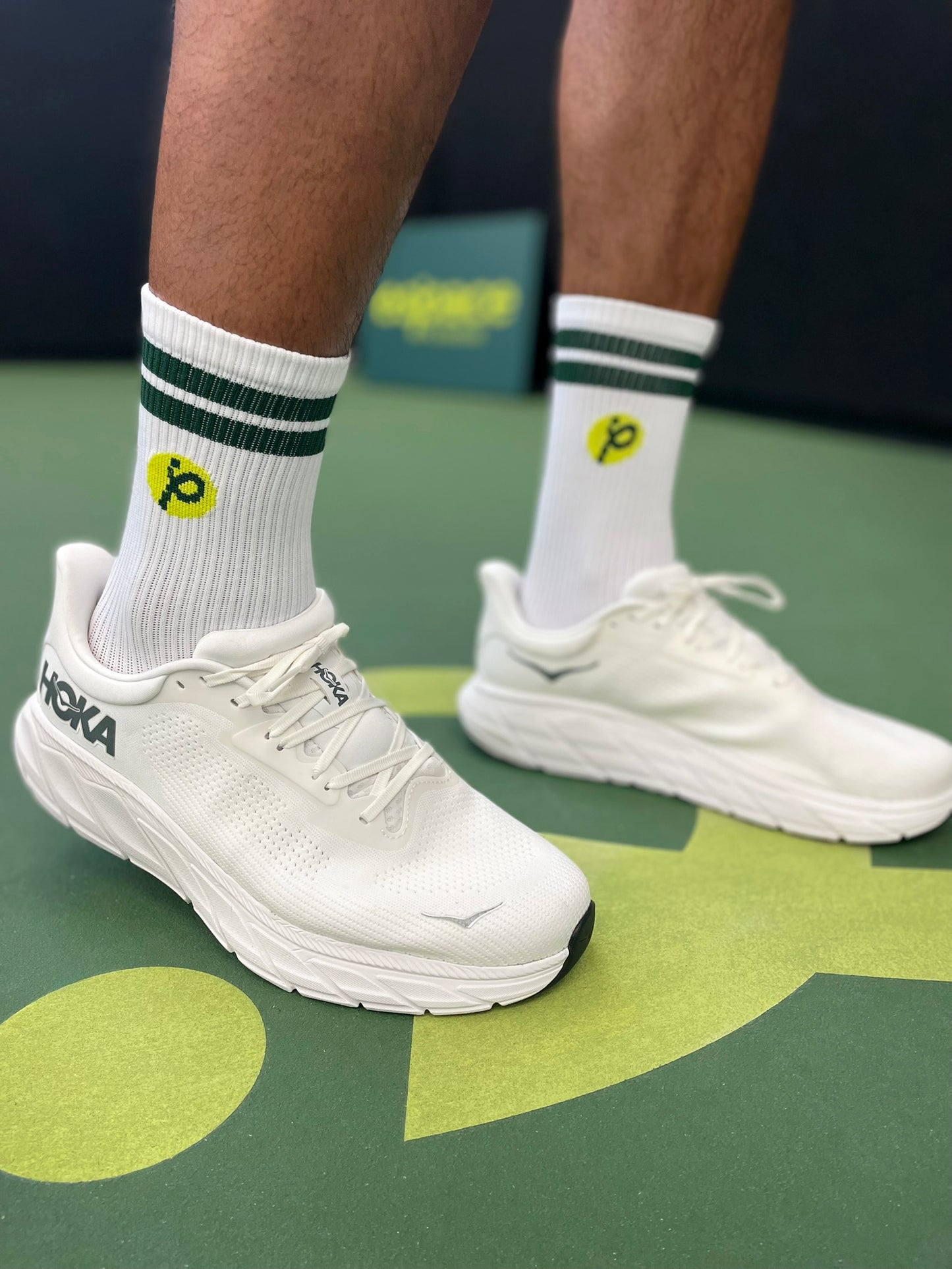 Bas blancs rib Espace Pickleball – Style & confort au quotidien