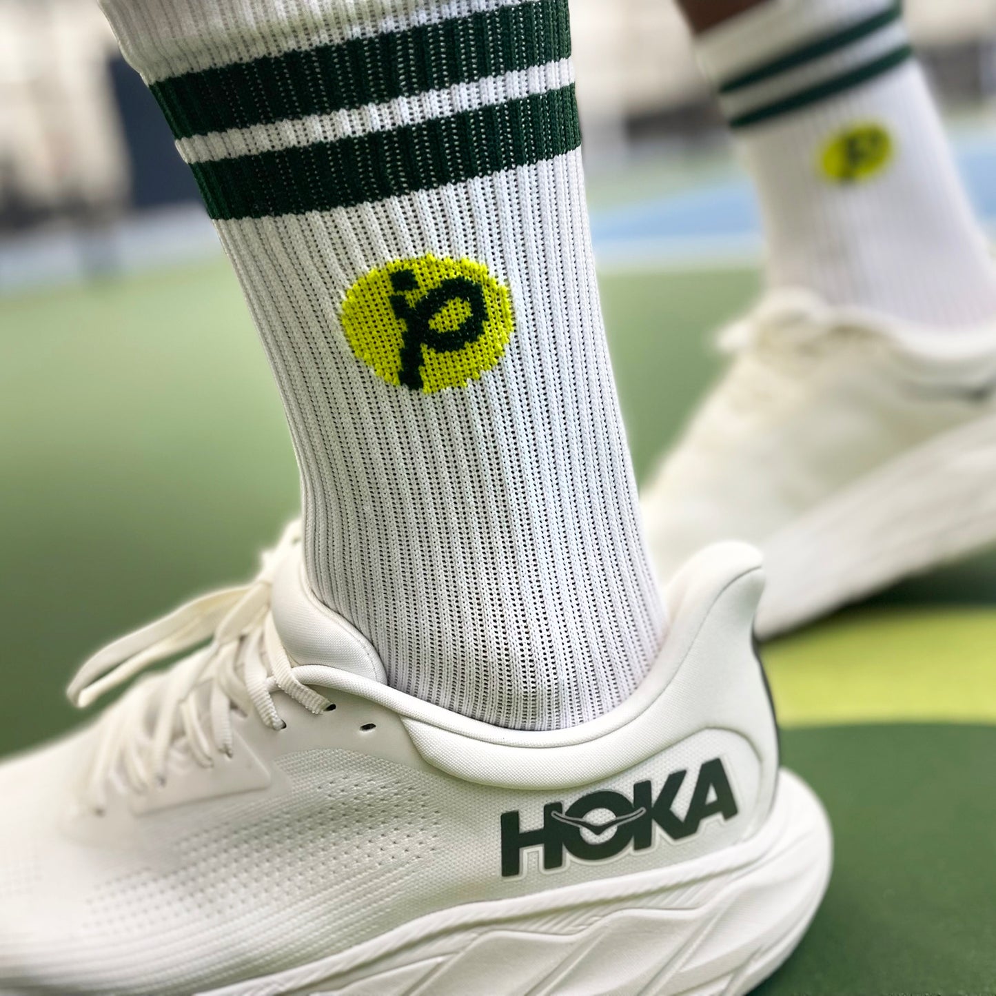 Bas blancs rib Espace Pickleball – Style & confort au quotidien