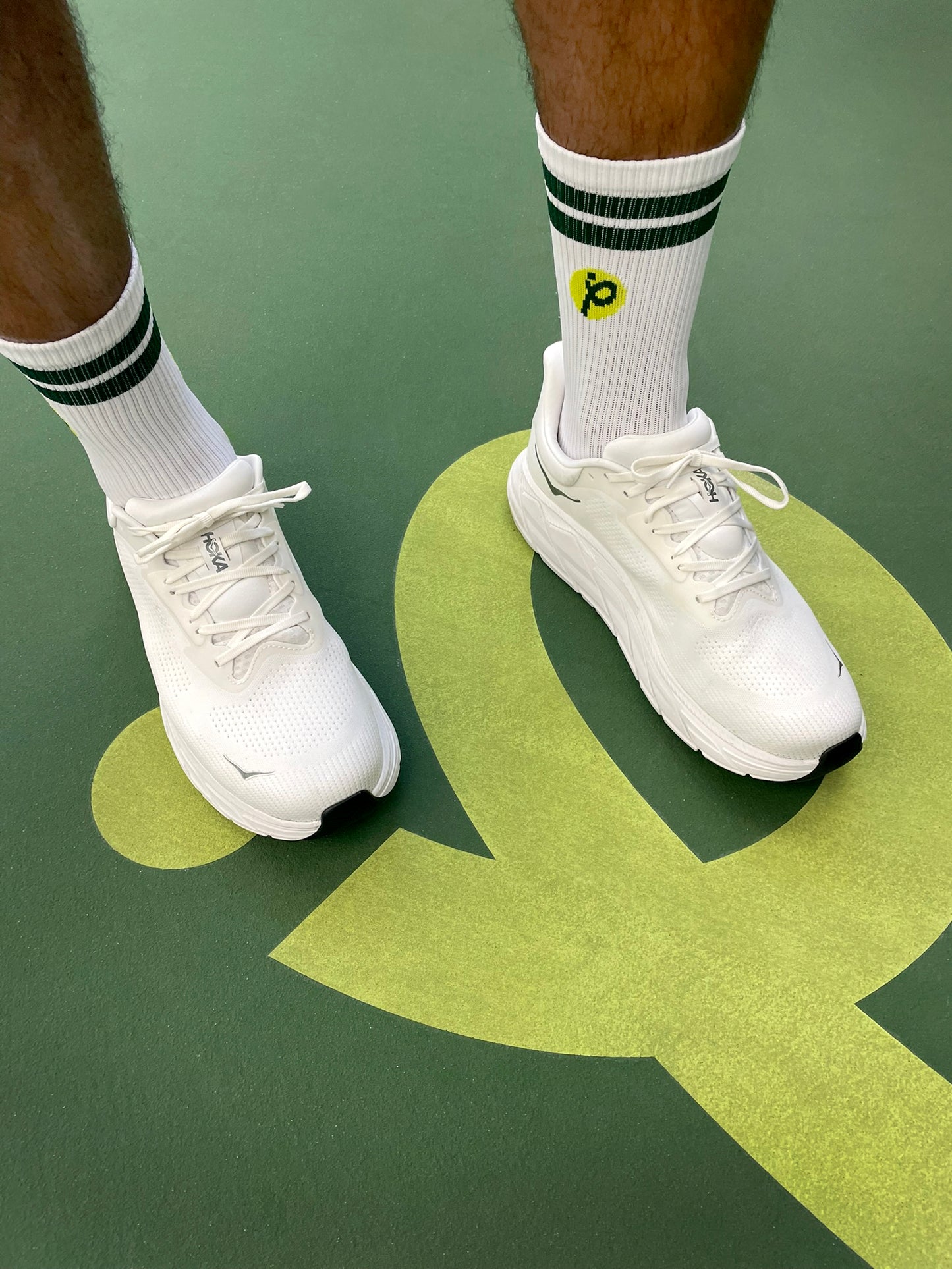 Bas blancs rib Espace Pickleball – Style & confort au quotidien