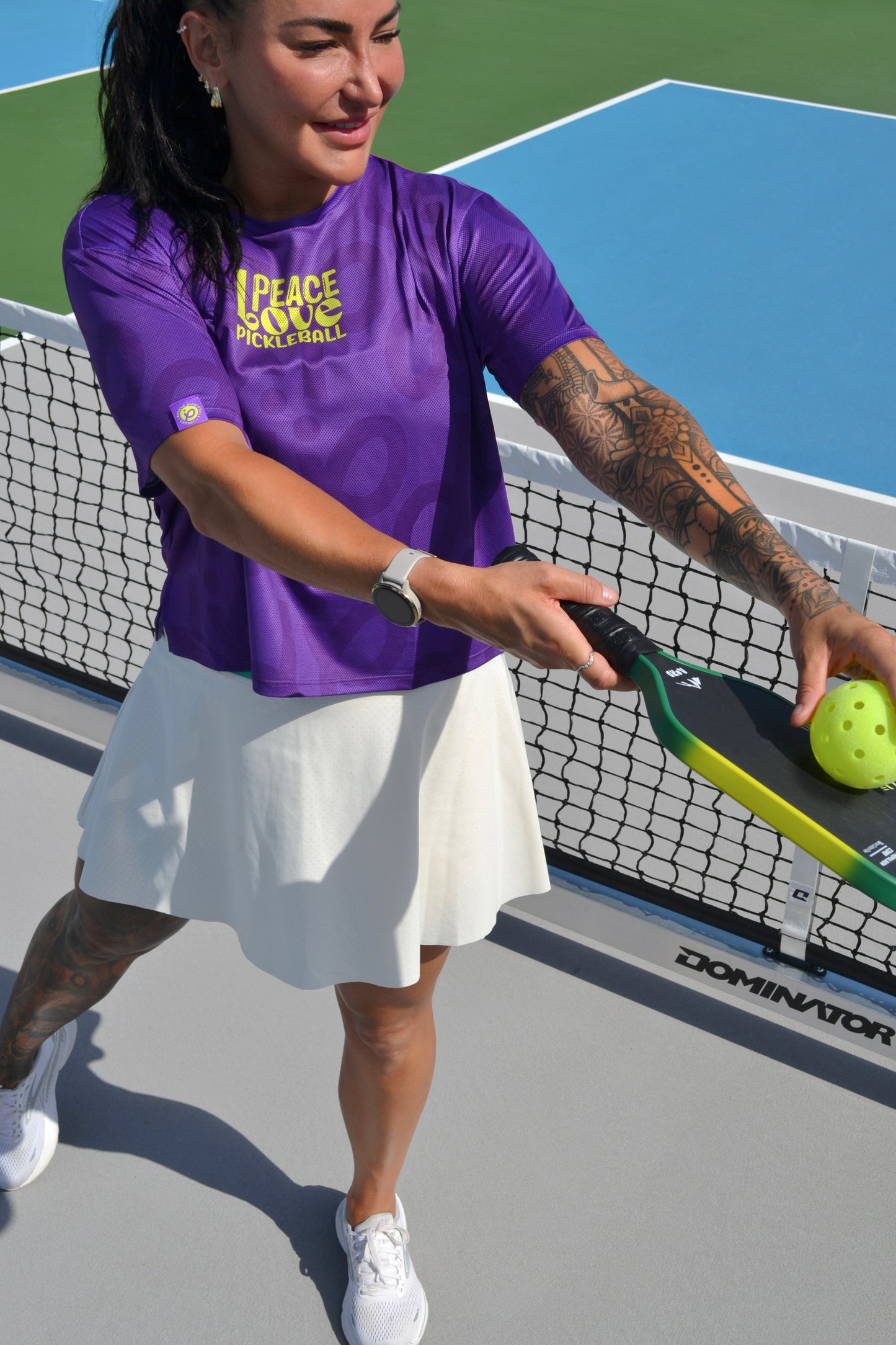 Chandail boxy femme Espace Pickleball – Court & respirant