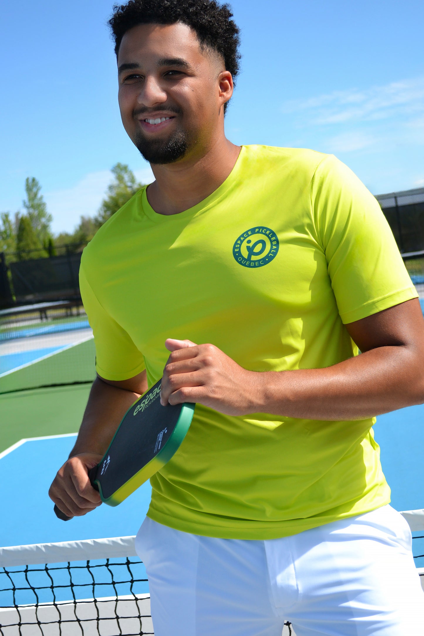 T-shirt technique unisexe Espace Pickleball – Ultra léger & respirant