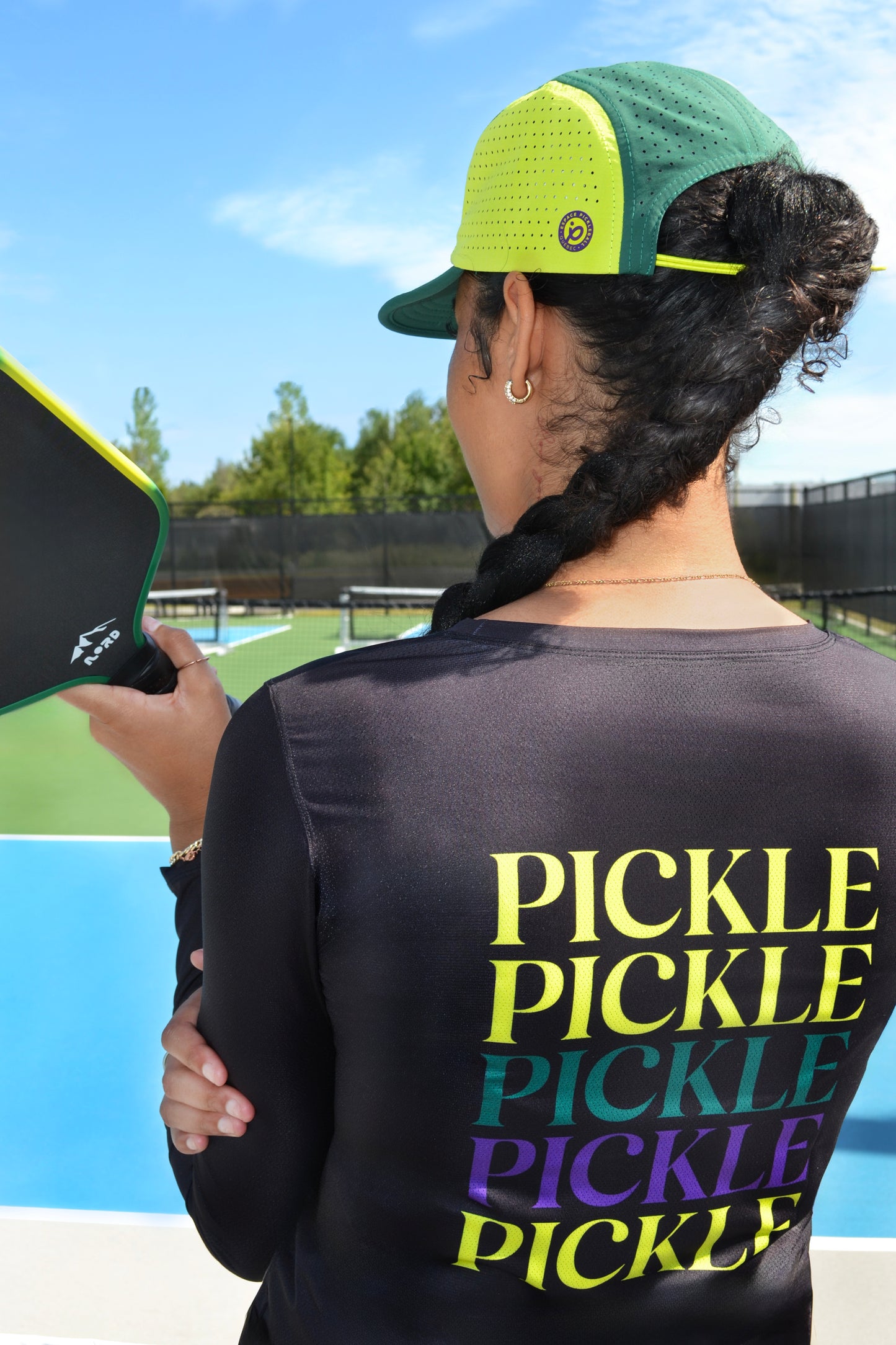 Chandail manches longues femme Espace Pickleball – Ultra respirant & performant